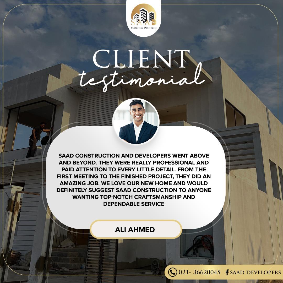 Saad Construction Company project showcase – digital marketing campaign visual 6